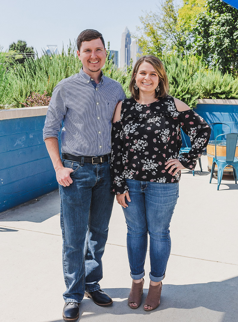 Kevin and Chelsea at Catawba Brewing in Charlotte, NC