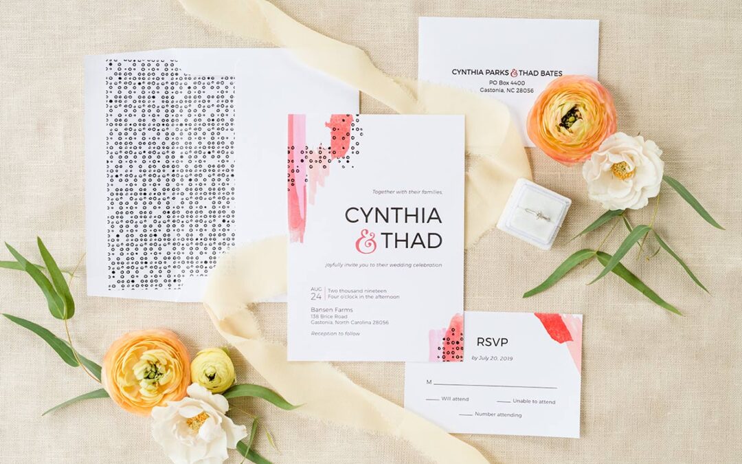 Cynthia Collection Wedding Invitation and RSVP